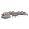 New Arrival Luxury Furniture Waterproof Fabric Garden Set Hotel Patio Lounge Sofa Set Balcony Outdoor Sofa