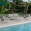 New Arrival Luxury Modern Aluminum Patio Garden Furniture Contemporary Style Outdoor Garden Sofa Set Leisure