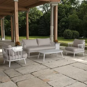 New Arrival Luxury Modern Aluminum Patio Garden Furniture Outdoor Garden Sofa Sets Aluminum Courtyard