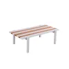 New Arrival Luxury Modern Garden Patio Sofa Set Outdoor Teak Wood Couch for Backyard Villa Fabric Material