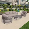 New Design Luxury Outdoor Patio Furniture Sofa Sets Garden Lounge Outdoor Sofas Set
