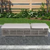 New Product Waterproof Rattan Wicker Garden Lounge Set High-Durable Outdoor Beach Pool Sun Loungers for Courtyard Hotel