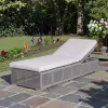 New Product Waterproof Rattan Wicker Garden Lounge Set High-Durable Outdoor Beach Pool Sun Loungers for Courtyard Hotel