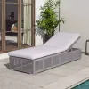 New Product Waterproof Rattan Wicker Garden Lounge Set High-Durable Outdoor Beach Pool Sun Loungers for Courtyard Hotel