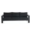 Nikko Contemporary Design Modern Style 6-Piece Black Outdoor Furniture Sofa Set