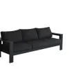 Nikko Hot Sale Outdoor Furniture Sofa Set Garden Funiture Outdoor 6-piece Black Sofa Set