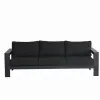 Nikko Modern Luxury Outdoor Garden Sofa Set Patio 6-piece Black Sofa Garden