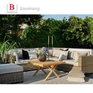 Ninja Best-Selling Outdoor Garden Sofas Waterproof Rattan Patio Furniture Set