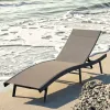 Outdoor Aluminium Beach Chaise Garden Hotel Swimming Pool Lounger Chair Leisure Sun Lounger