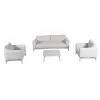 Outdoor Aluminum Sofa Set Garden Lounge Waterproof Rustproof Aluminum Seat Hotel Terrace Leisure Furniture Set