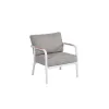 Outdoor Courtyard Furniture 2-Seater Teak Wood Sofa with Aluminum for Garden Pool Single Sofa