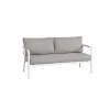 Outdoor Courtyard Furniture 2-Seater Teak Wood Sofa with Aluminum for Garden Pool Single Sofa