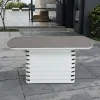 Outdoor Furniture Restaurant Adjustable Coffee Table Outdoor Dining Table