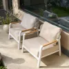 Outdoor Furniture Sofa Set Garden Sofas Patio Furniture Set Teak Couch Set