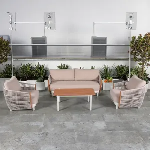 Outdoor Garden Furniture Patio Aluminum Hotel Patio Outdoor Sofa Leisure Sofa Set
