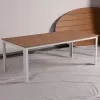 Outdoor Garden Village Patio Furniture Waterproof Aluminum Dining Table Outdoor Dining Table