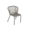 Outdoor Patio Dining Chair Comfortable and Durable Waterproof Aluminum Rope Coffee Chair