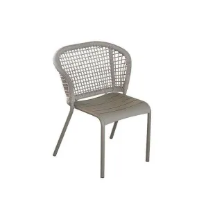 Outdoor Patio Dining Chair Comfortable and Durable Waterproof Aluminum Rope Coffee Chair