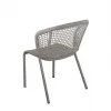 Outdoor Patio Dining Chair Comfortable and Durable Waterproof Aluminum Rope Coffee Chair