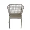 Outdoor Patio Dining Chair Comfortable and Durable Waterproof Aluminum Rope Coffee Chair