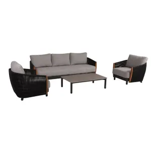 Outdoor Patio 2-Seater Single Sofa Waterproof Rope Garden Hotels Beaches Restaurants Villas Parks