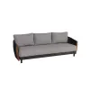 Outdoor Patio 2-Seater Single Sofa Waterproof Rope Garden Hotels Beaches Restaurants Villas Parks