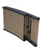 Outdoor Steel Patio Garden Beach Poolside Sun Lounge Beach Bed Courtyard Lounger Chair for Hotels and Resorts