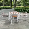 Patio Furniture Aluminum Garden Dinning Set Outdoor Party Tables and Chairs Set