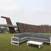 Patio Furniture Lounge Balcony Villa Sofa Set Luxury Modern Aluminum Garden Sofas Set for Outdoor