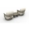 Patio Furniture Sets Aluminum Sofa Set All Weather Sofa Outdoor Balcony Furniture Couch Sofa Set