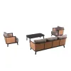 Patio Modern Sofa with Table Garden Sofa Set Outdoor Aluminum Patio Furniture Garden Luxury Couches Sofas Sets