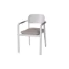 Patio Rust-resistant Aluminium Chair With Upholstered Cushion Metal Outdoor Chairs Set Garden Furniture Hotel Sofa