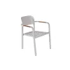 Patio Rust-resistant Aluminium Chair With Upholstered Cushion Metal Outdoor Chairs Set Garden Furniture Hotel Sofa