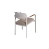 Patio Rust-resistant Aluminium Chair With Upholstered Cushion Metal Outdoor Chairs Set Garden Furniture Hotel Sofa