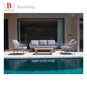 Popular Garden Patio Leisure Sofa Set Furniture Luxury Garden Sofa Teak Outdoor Sofa