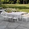 Saigon Garden Waterproof Aluminum Outdoor Dining Sets Patio Furniture Table and Chair Set