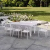 Saigon New Arrival Garden Durable Outdoor Dining Sets Waterproof Aluminum Patio Furniture-Table and Chairs Set