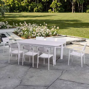 Saigon New Arrival Garden Durable Outdoor Dining Sets Waterproof Aluminum Patio Furniture-Table and Chairs Set