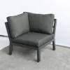 Una High End Customer Only Deluxe Furniture Outdoor Garden Sofa Set With Glass Lifting Table