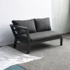 Una High End Hotel Patio Sofa Set Garden Sofa With Glass Lifting Table Outdoor Furniture Backyard Garden Set