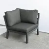 Una High End Hotel Patio Sofa Set Garden Sofa With Glass Lifting Table Outdoor Furniture Backyard Garden Set