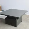 Una High End Hotel Patio Sofa Set Garden Sofa With Glass Lifting Table Outdoor Furniture Backyard Garden Set