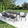 Vera Best Seller Outdoor Dining Chair Durable and Patio Dining Set Furniture for Courtyard and Park Use