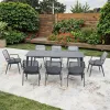 Vera Outdoor Restaurant Tables and Chairs Outdoor Patio Set Aluminium Dining Table Set Garden Furniture