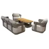 Wholesale Latest Design Style Modern Outdoor Patio Teak Wood Sofa Garden Furniture Set