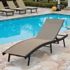 Wholesale Luxurious Outdoor Sunbed Beach Chair Durable Recliner for Poolside Leisure Elegant Sun Lounger for Park Use