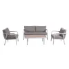 Wholesale Modern Luxury Teak Patio Furniture Set Outdoor Sofa and Coffee Table for Villa Leisure Style Garden Furniture