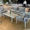 Wholesale Modern Luxury Teak Patio Furniture Set Outdoor Sofa and Coffee Table for Villa Leisure Style Garden Furniture