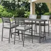 Wholesale Modern Outdoor Garden Courtyard Dining Set Aluminum Table and Chairs Set