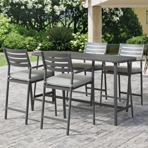 Wholesale Modern Outdoor Garden Courtyard Dining Set Aluminum Table and Chairs Set